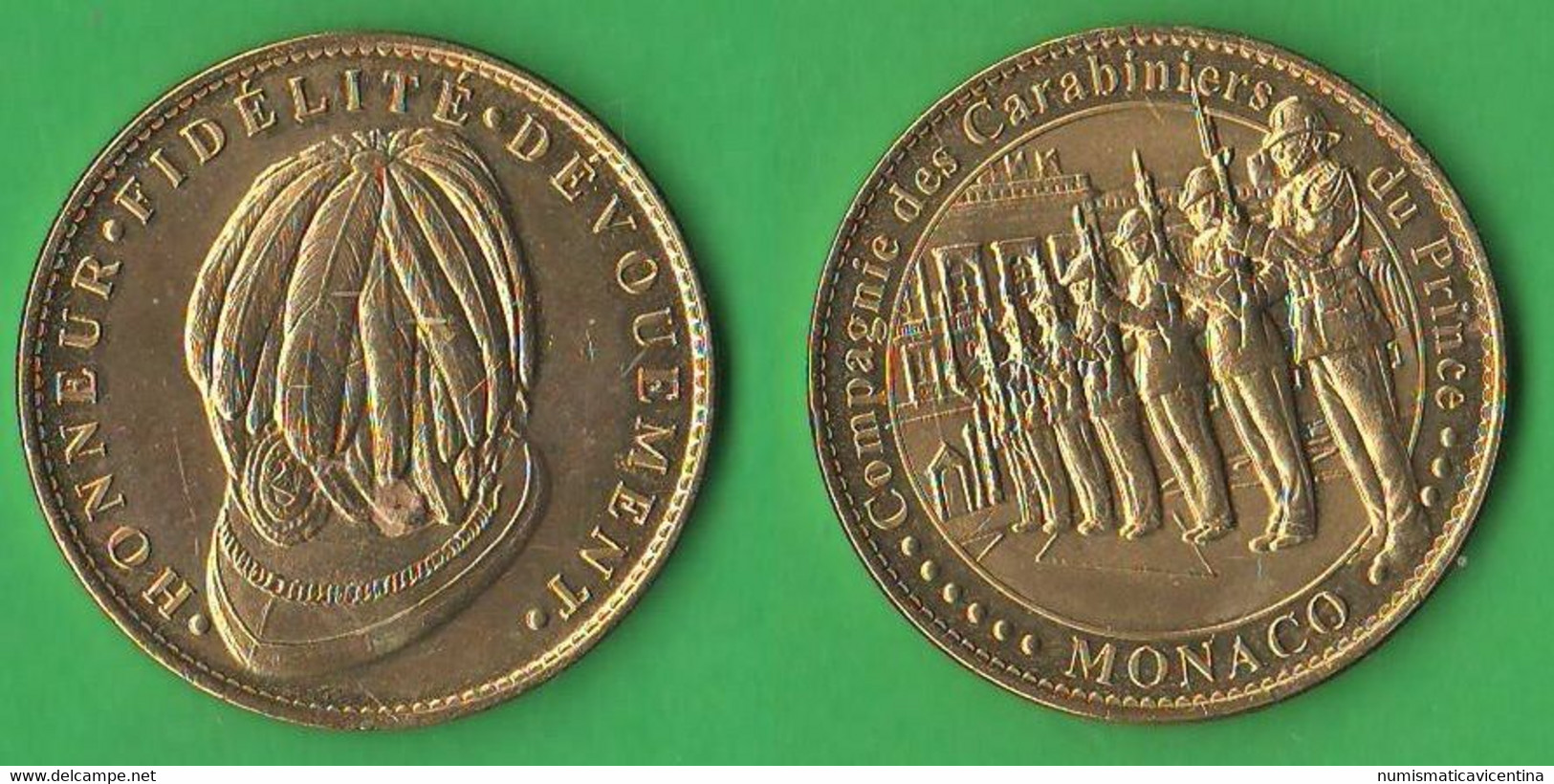 Monaco Monte Carlo Les Carabiniers Du Prince Medal Medaille Honneur Fidèlitè Dèvouement - Adel