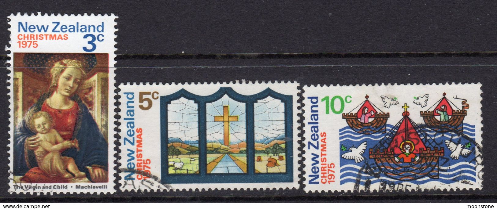 New Zealand 1975 Christmas Set Of 3, Used, SG 1083/5 (A) - Gebraucht