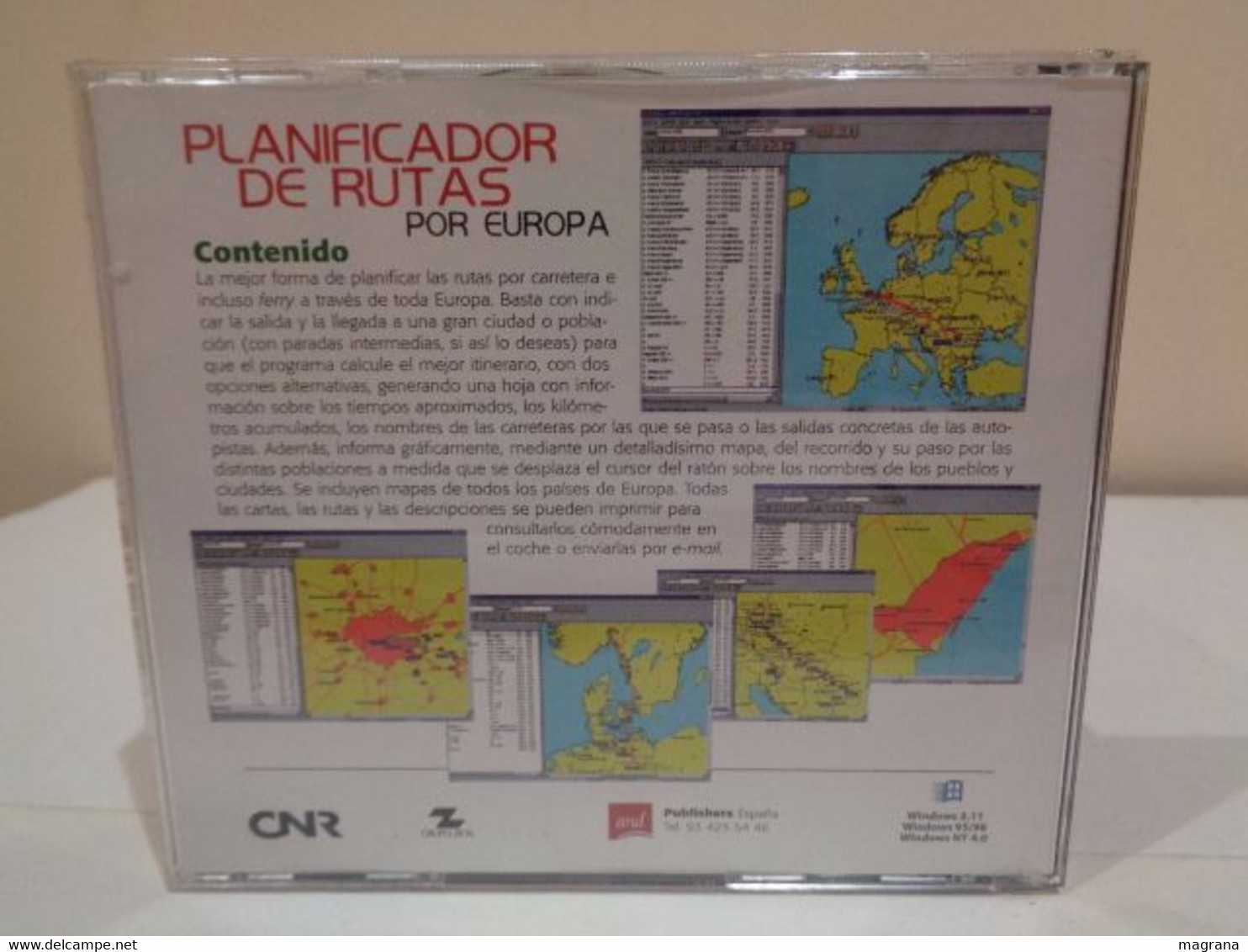 CD-ROM Para PC. Planificador De Rutas Por Europa. Atlas, Mapa De Carreteras Y Planificador Automático De Viajes - GPS/Avionics