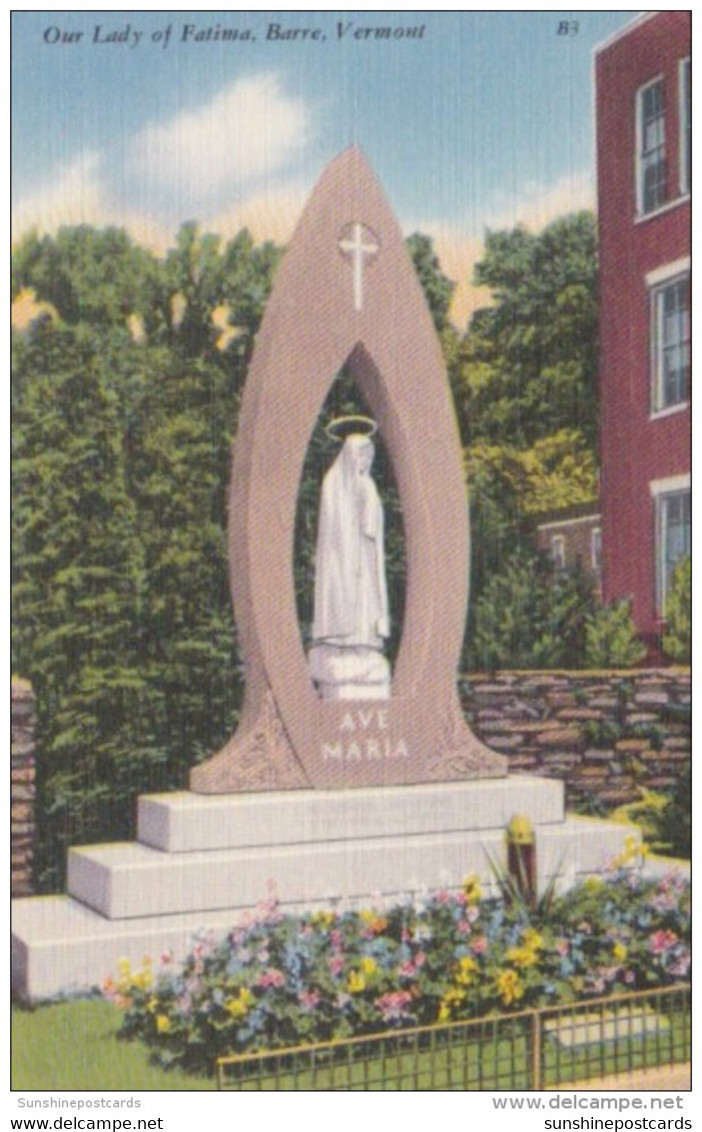 Vermont Barre Our Lady Of Fatima - Barre