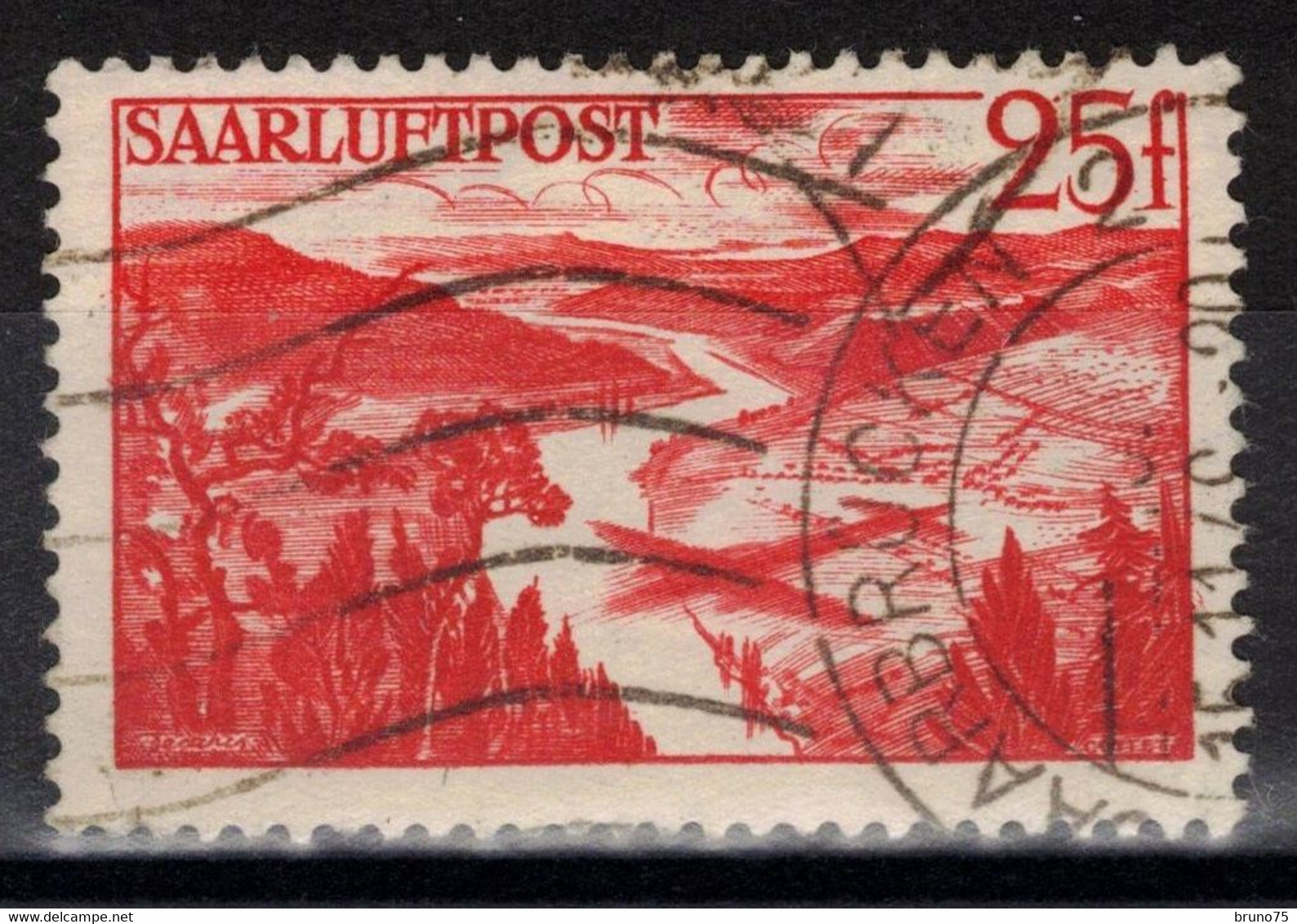 Sarre - YT PA 9 Oblitéré - Airmail