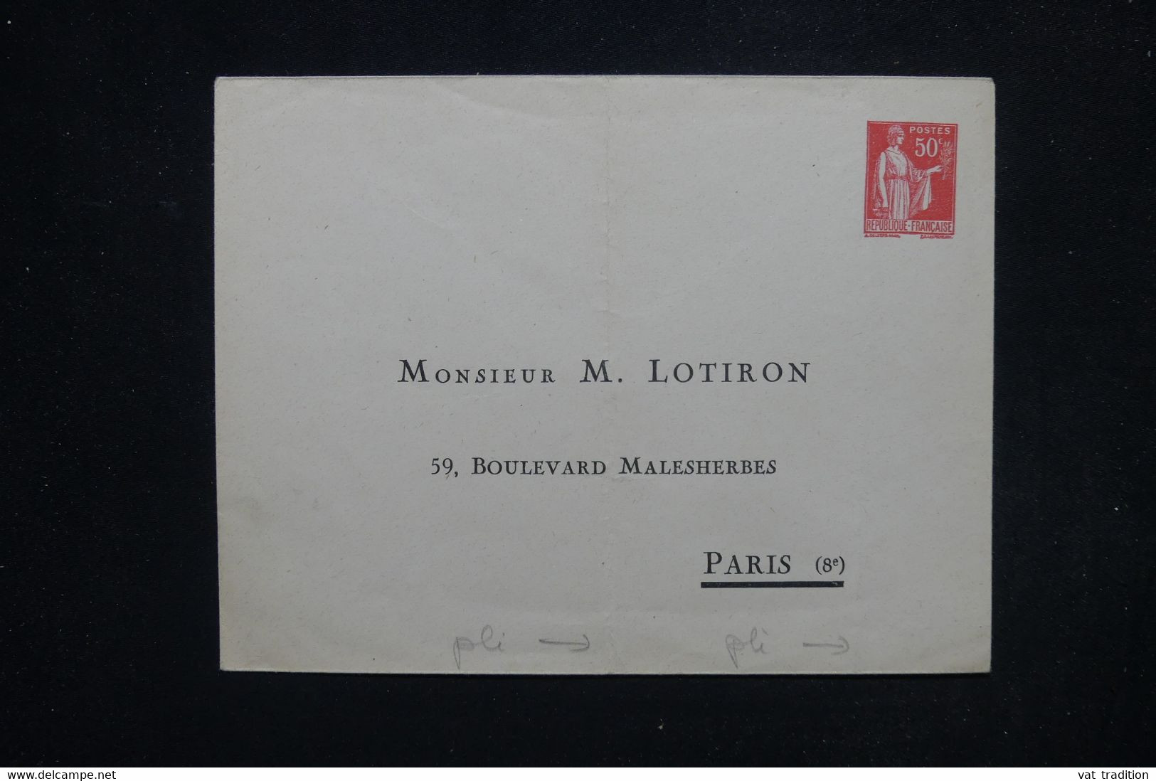 FRANCE - Entier Postal Type Paix Avec Repiquage Privé - Non Circulé ( Pli Central ) - L 118300 - Umschläge Mit Aufdruck (vor 1995)