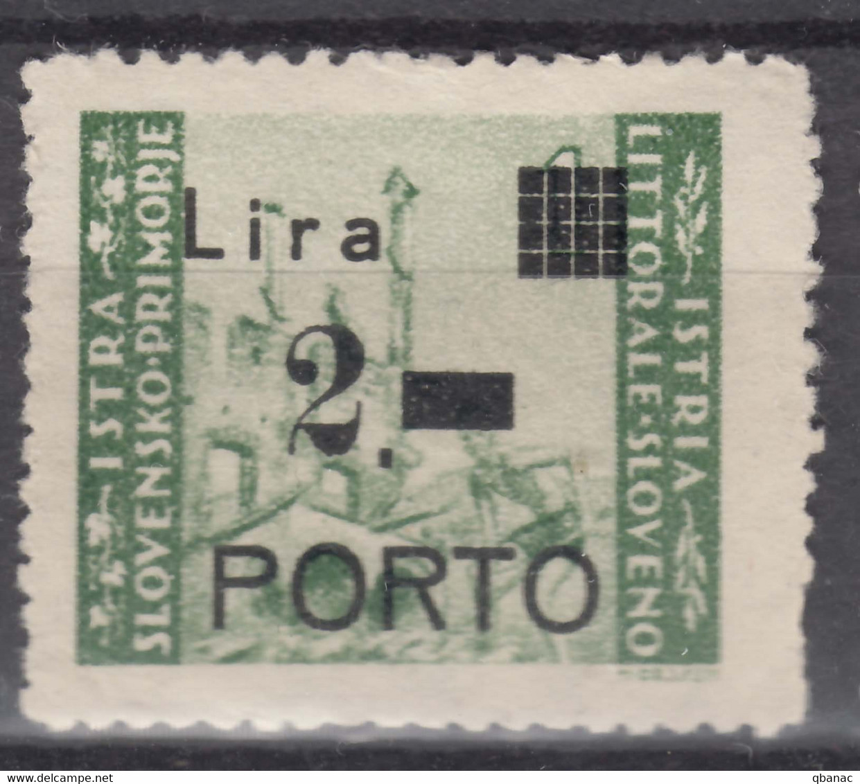 Istria Litorale Yugoslavia Occupation, Porto 1946 Sassone#9 Mint Hinged - Jugoslawische Bes.: Istrien