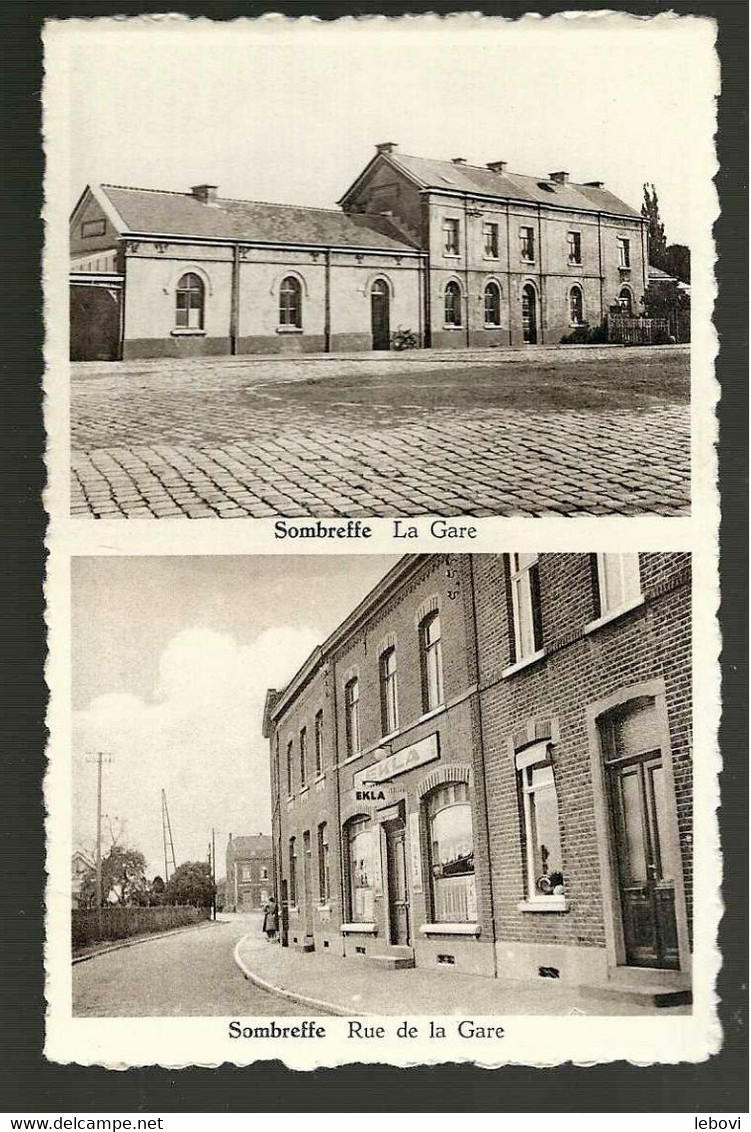 SOMBREFFE « La Gare » + « Rue De La Gare »(2 Vues/carte Postale) – Ed. E. Buyle, Bxl - Sombreffe