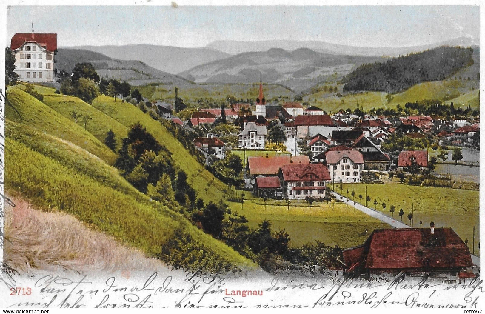 LANGNAU → Alte Dorfansicht Am Dorfeingang, Col.Lichtdruck Anno 1905 - Langnau Im Emmental