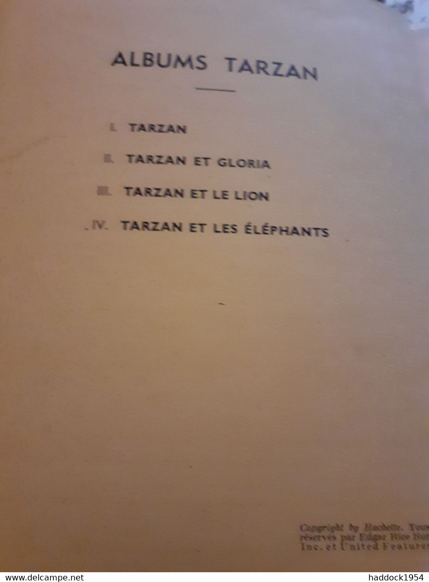 TARZAN Et Les éléphants EDGAR RICE BURROUGHS Hachette 1938 - Tarzan