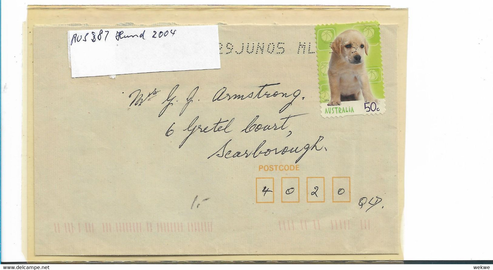 Aus387 / AUSTRALIEN - Hund 2004 (dog Perro Chien) - Covers & Documents