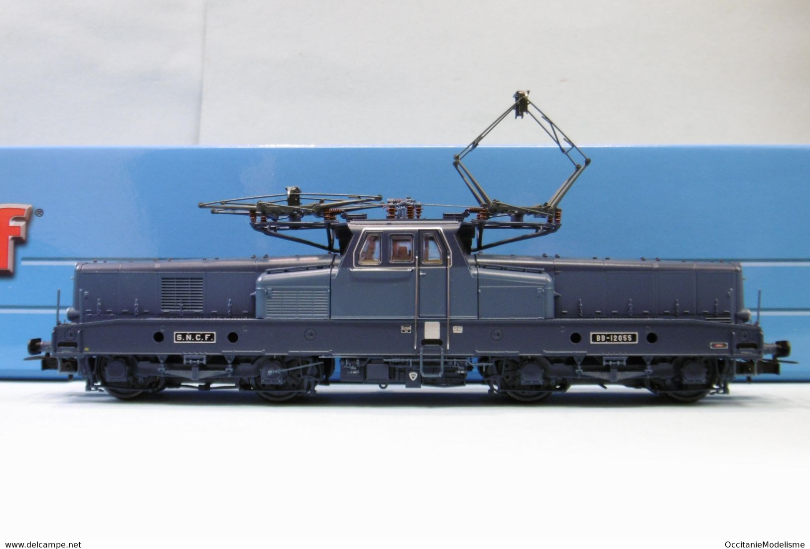 Jouef - Locomotive ELECTRIQUE BB 12055 12000 SNCF Bleu ép. III DCC Sound Réf. HJ2400S Neuf HO 1/87 - Locomotieven