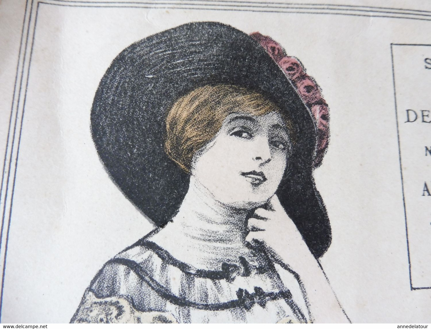 1911 Publicité de la PARFUMERIE HOUBIGANT par "Le Journal des Demoiselles"  - MODES de PARIS