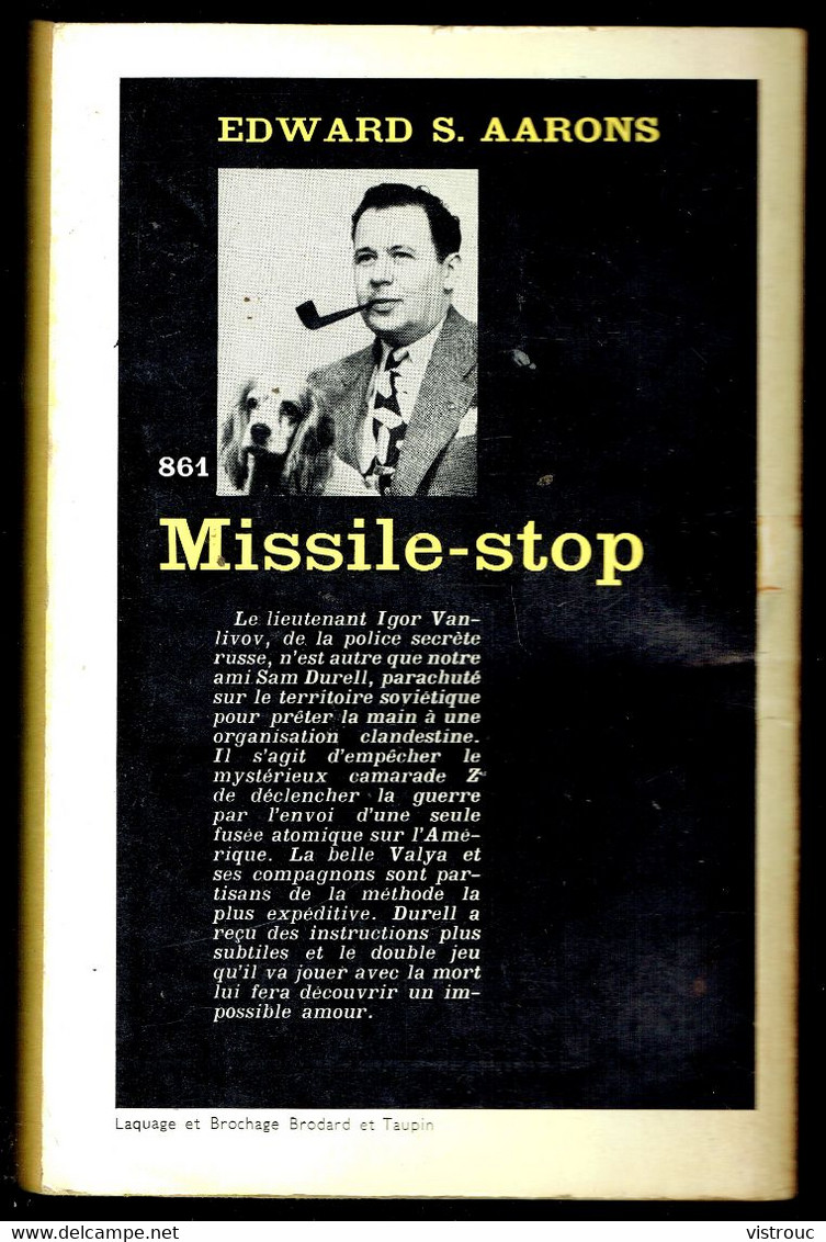 "Missile-stop" - Par Edward S. AARONS - Série Noire N° 861 - GALLIMARD - 1964. - Other & Unclassified