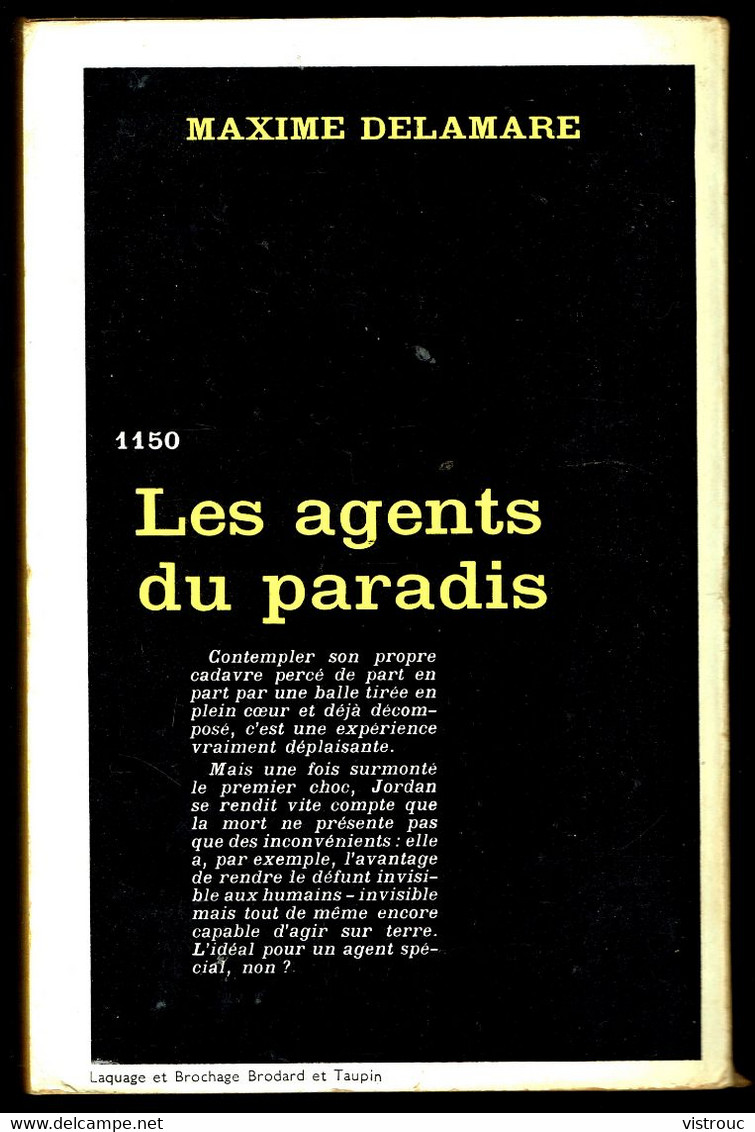 "Les Agents Du Paradis" - Par Maxime DELAMARE- Série Noire N° 1150 - GALLIMARD - 1967. - Autres & Non Classés