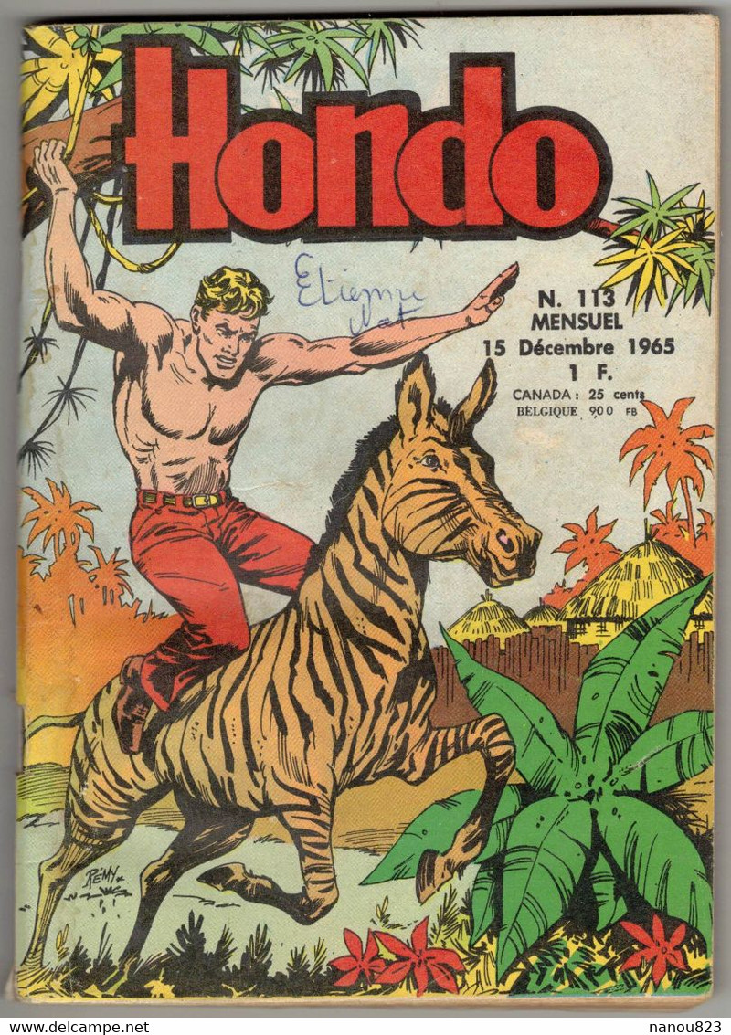 HONDO N° 113 - DECEMBRE 1965 EDITION LUG VERSO ZEMBLA - Hondo