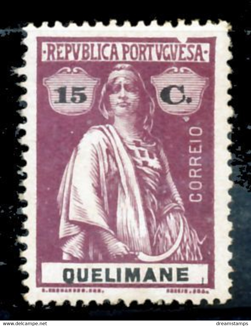 !										■■■■■ds■■ Quelimane 1914 AF#35 * Ceres 15 Centavos FENDA Plate Flaw (x13407) - Quelimane