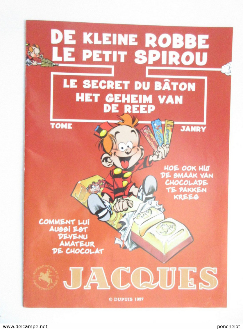 BD LE PETIT SPIROU Album JACQUES Le Secret Du Bâton Avec Toutes Ses Vignettes Collées TBE - Chromos