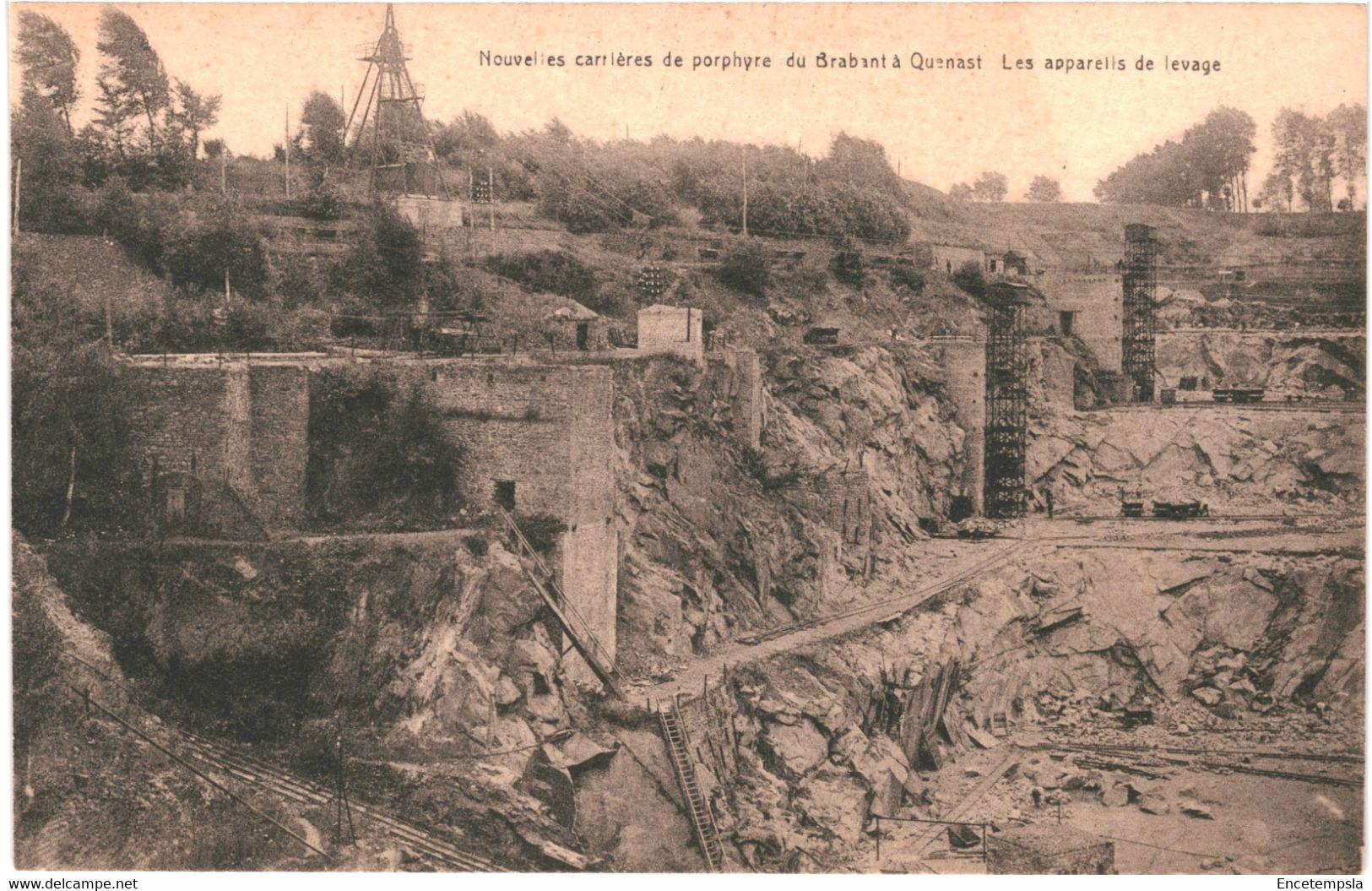 CPA Carte Postale Belgique Quenast Nouvelles Carrières De Porphyre  Appareils De Levage   VM46686ok - Rebecq