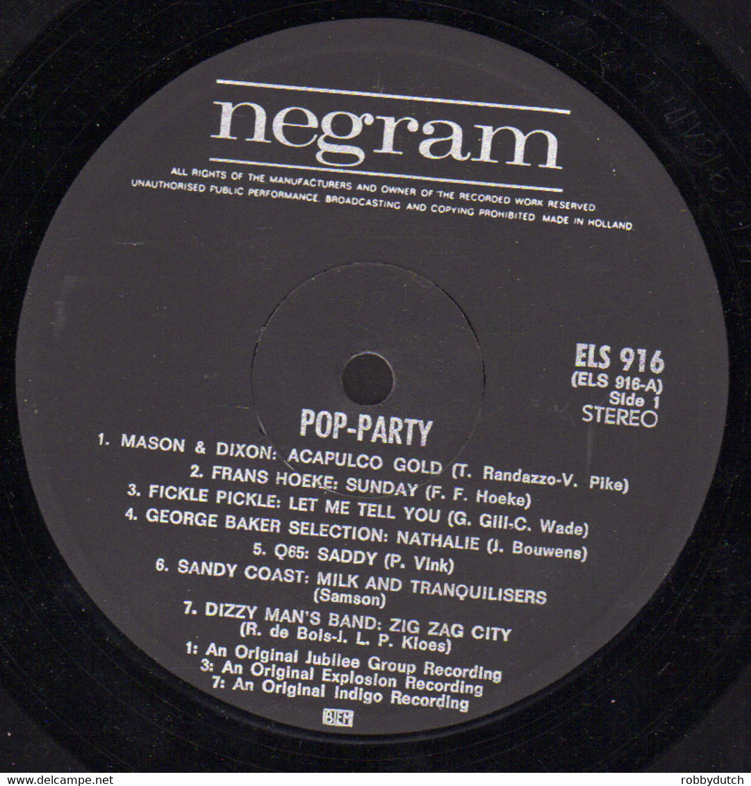 * LP *  POP PARTY - FICKLE PICKLE / Q65 / TEE-SET / CORPORATION / DIZZY MAN' S BAND A.o. - Compilations