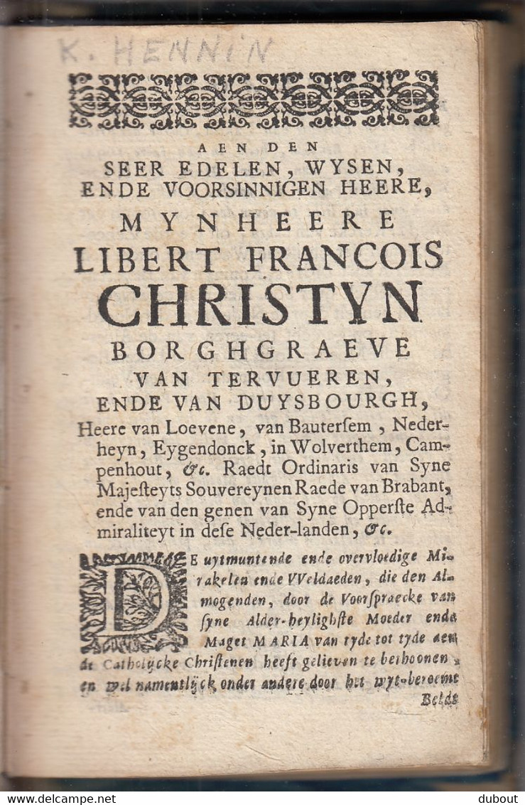 LAKEN - Oorsprongh Van De Kercke Van Laken - Quentin Hennin - Brussel, Egidius Dams, 1694?  (W133) - Anciens