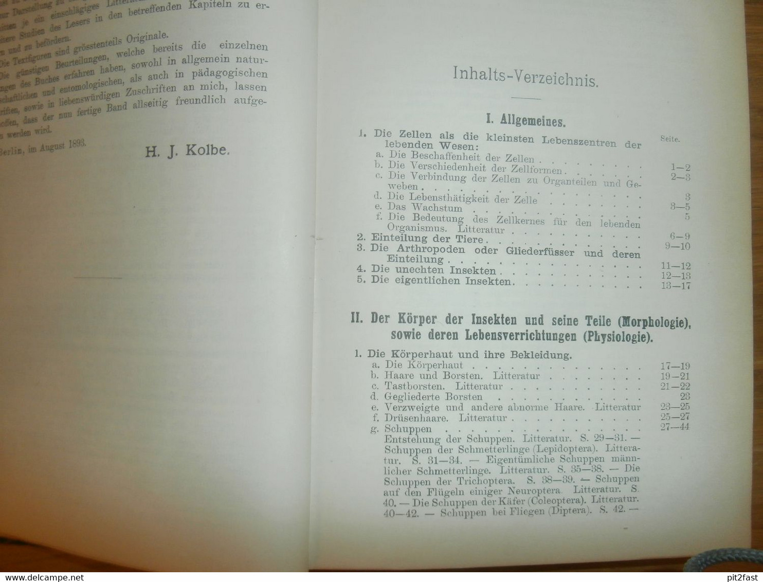 Einführung In Die Kenntnis Der Insekten , 1893 , H.J. Kolbe , Kgl. Museum Der Naturkunde , Insektenkunde ,Entomologie !! - Erstausgaben