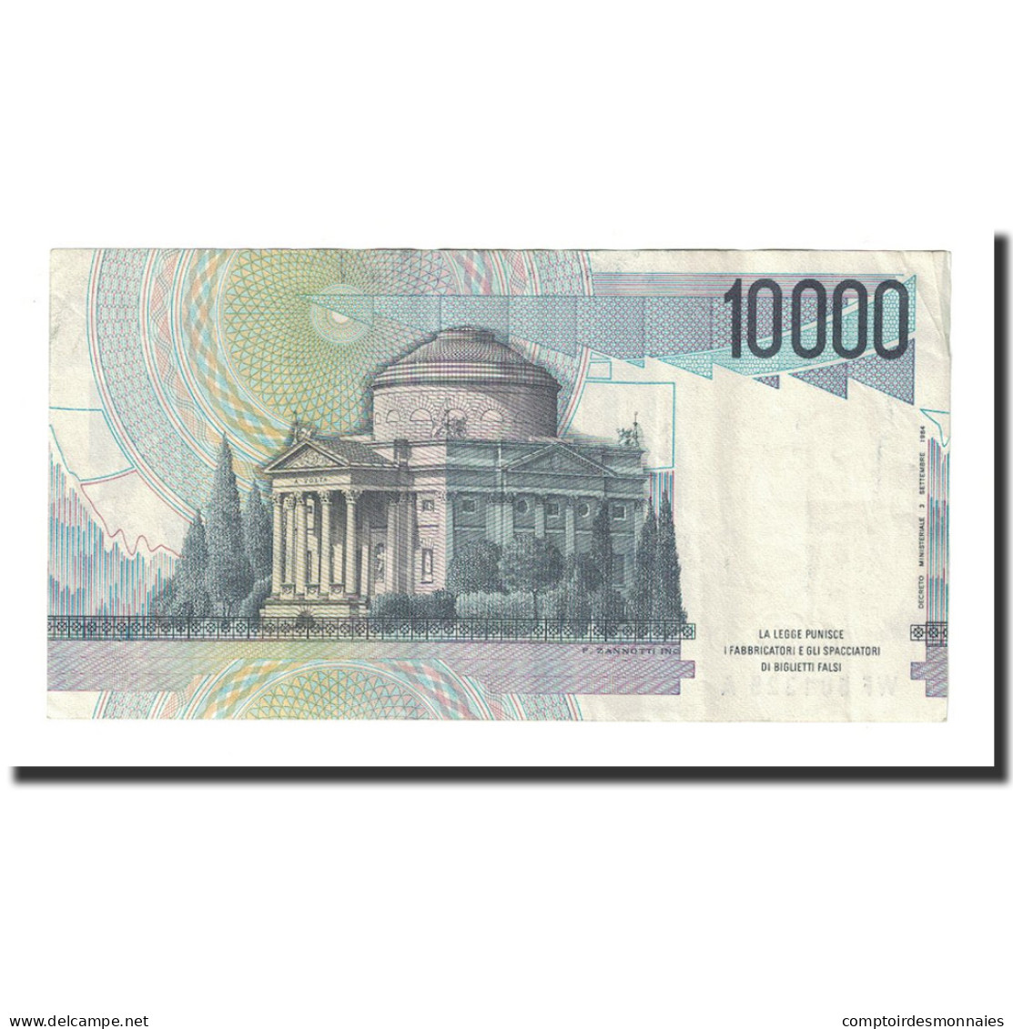 Billet, Italie, 10,000 Lire, 1984, 1984-09-03, KM:112c, SUP - 10000 Lire