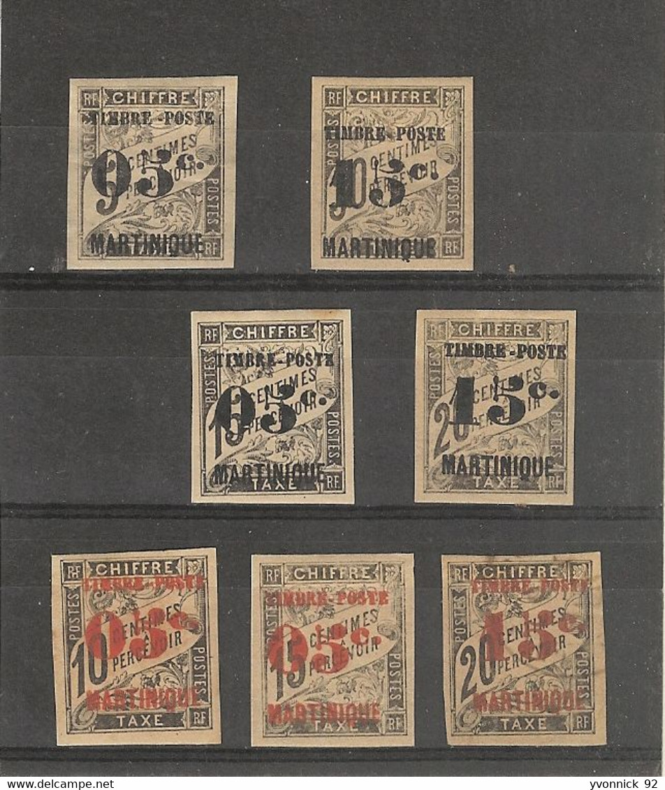 Martinique Chiffre Taxe( 1891 ) N°18/24 / - Timbres-taxe