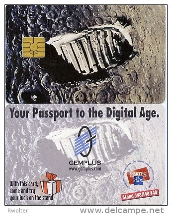 @+ Carte à Puce Gemplus Démonstration - Salon Cartes 2000 - Pas Sur La Lune - Cartes De Salon Et Démonstration