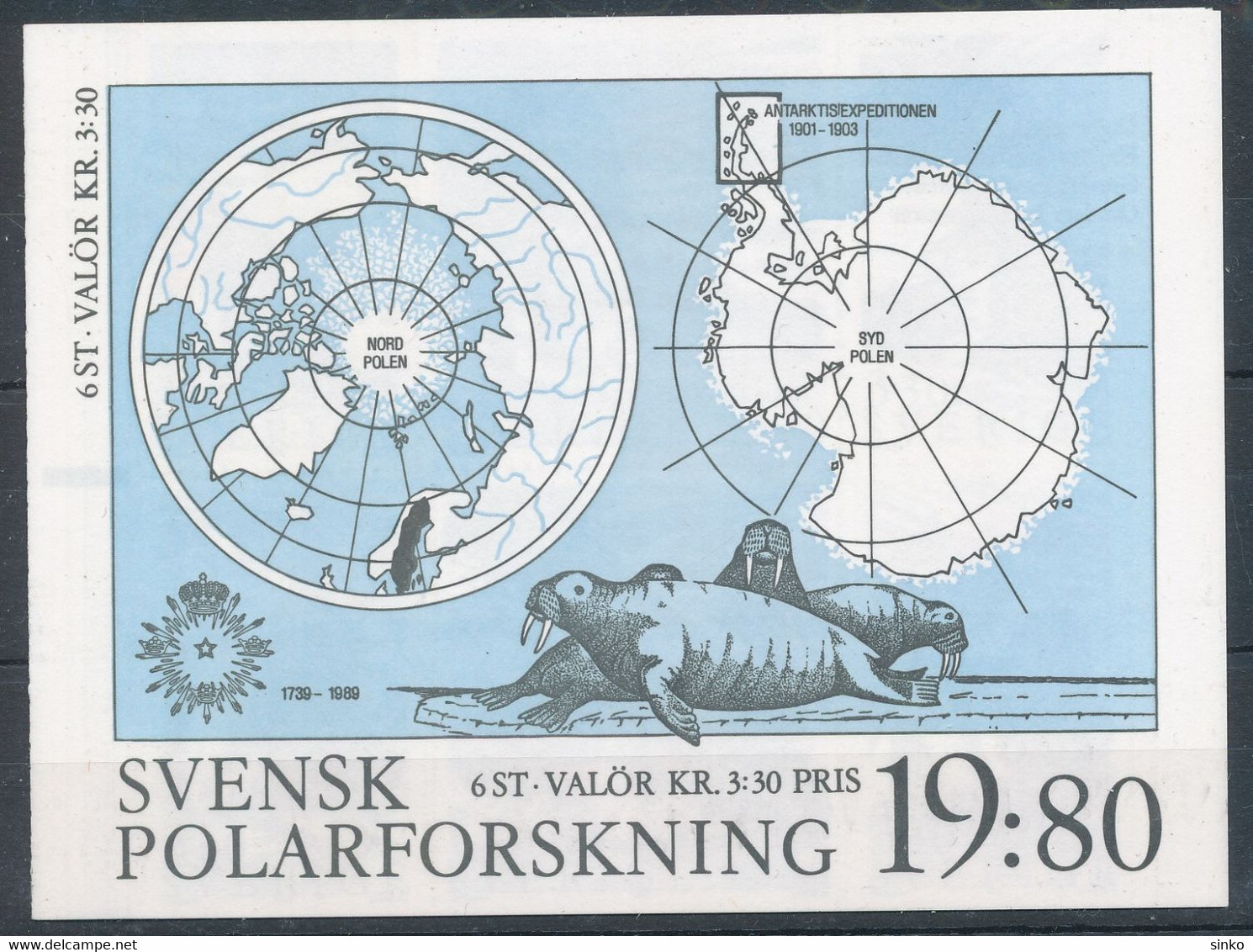 1989. Sweden - Antarctic Research - Forschungsprogramme