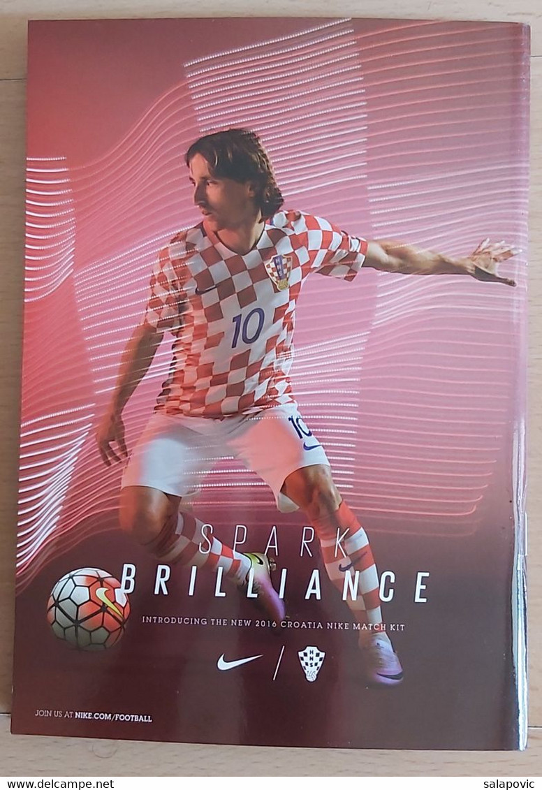 CROATIA V TURKEY - 2018 FIFA WORLD CUP Qualif. Football Match Program FOOTBALL CROATIA FOOTBALL MATCH PROGRAM - Libri