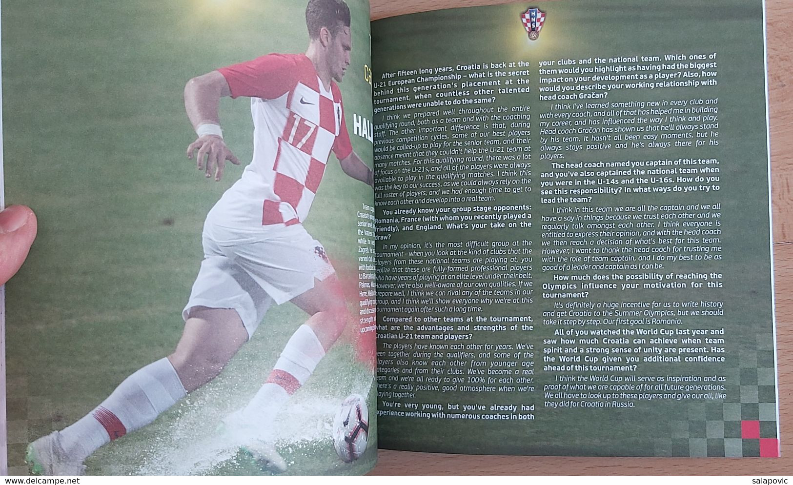 CROATIA National Football Team U - 21 2019 UEFA U - 21 EUROPEAN CHAMPIONSHIP FOOTBALL CROATIA FOOTBALL MATCH PROGRAM