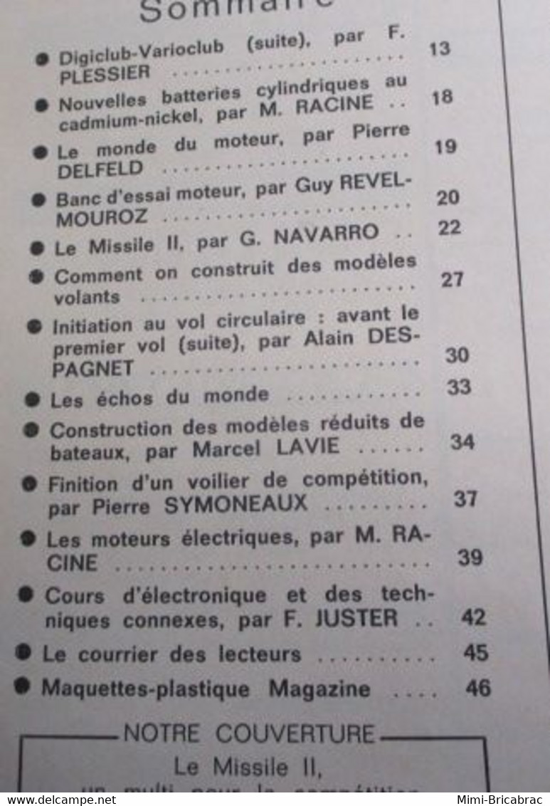 22-A REVUE RADIO-MODELISME  ELECTRONIQUE ANIMATION N°31 De JUILLET 1969 , TRES BON ETAT , COMPLET - R/C Scale Models