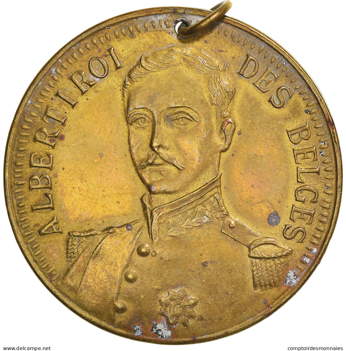 Belgique, Médaille, Albert Ier, Gloire Aux Combattants, WAR, 1914, SUP - Autres & Non Classés