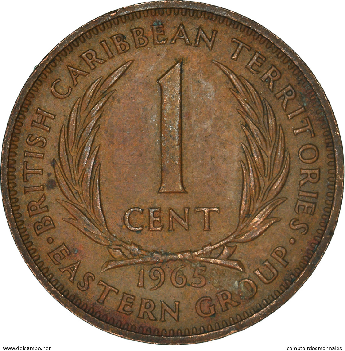 Monnaie, Territoires Britanniques Des Caraïbes, Cent, 1965 - British Caribbean Territories