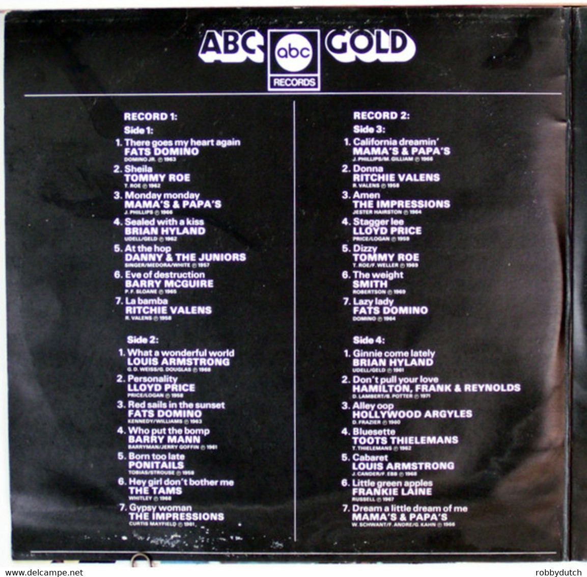 * 2LP * ABC GOLD - VARIOUS - Compilaciones