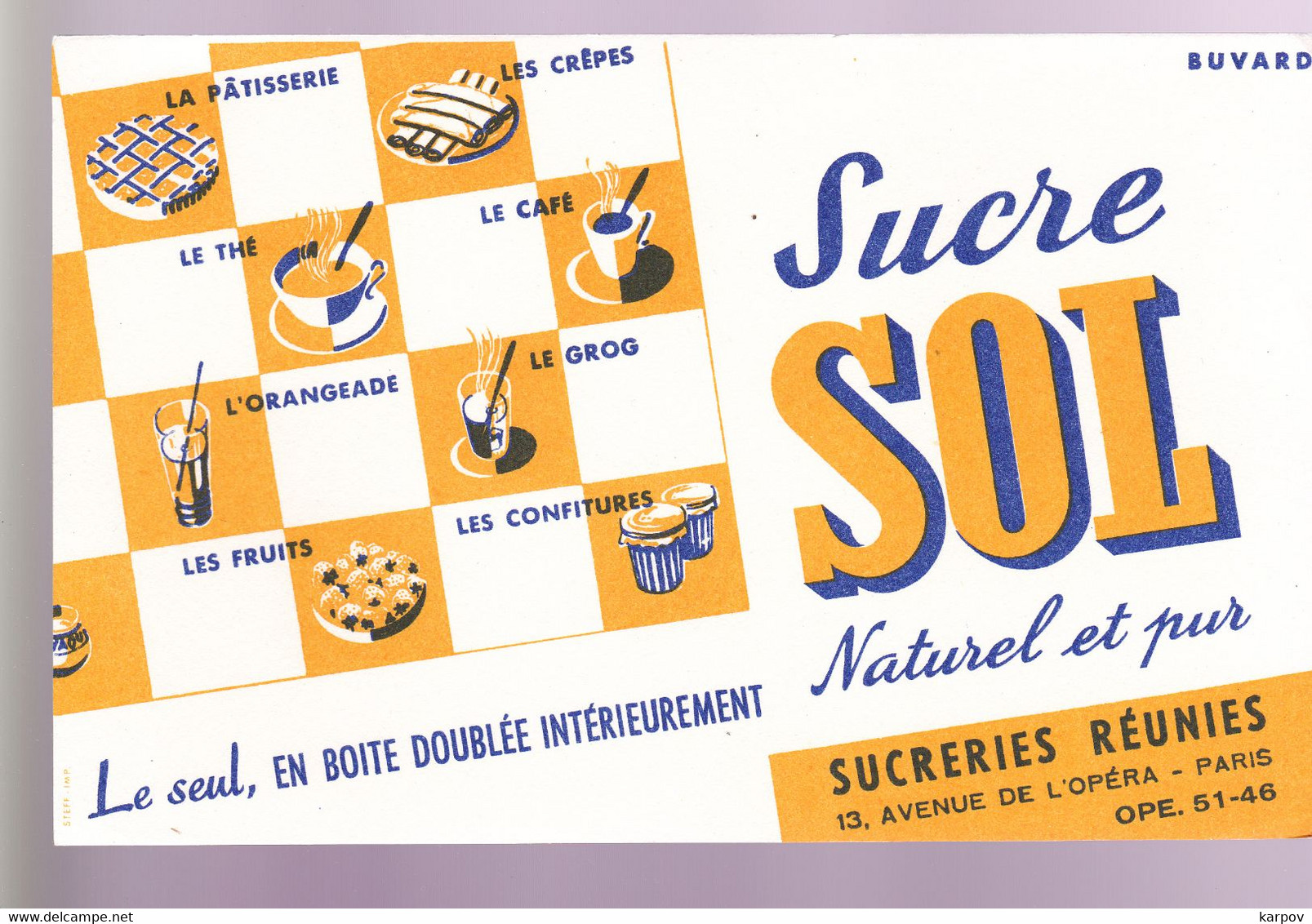 BUVARDS - SUCRE SOL - Koek & Snoep