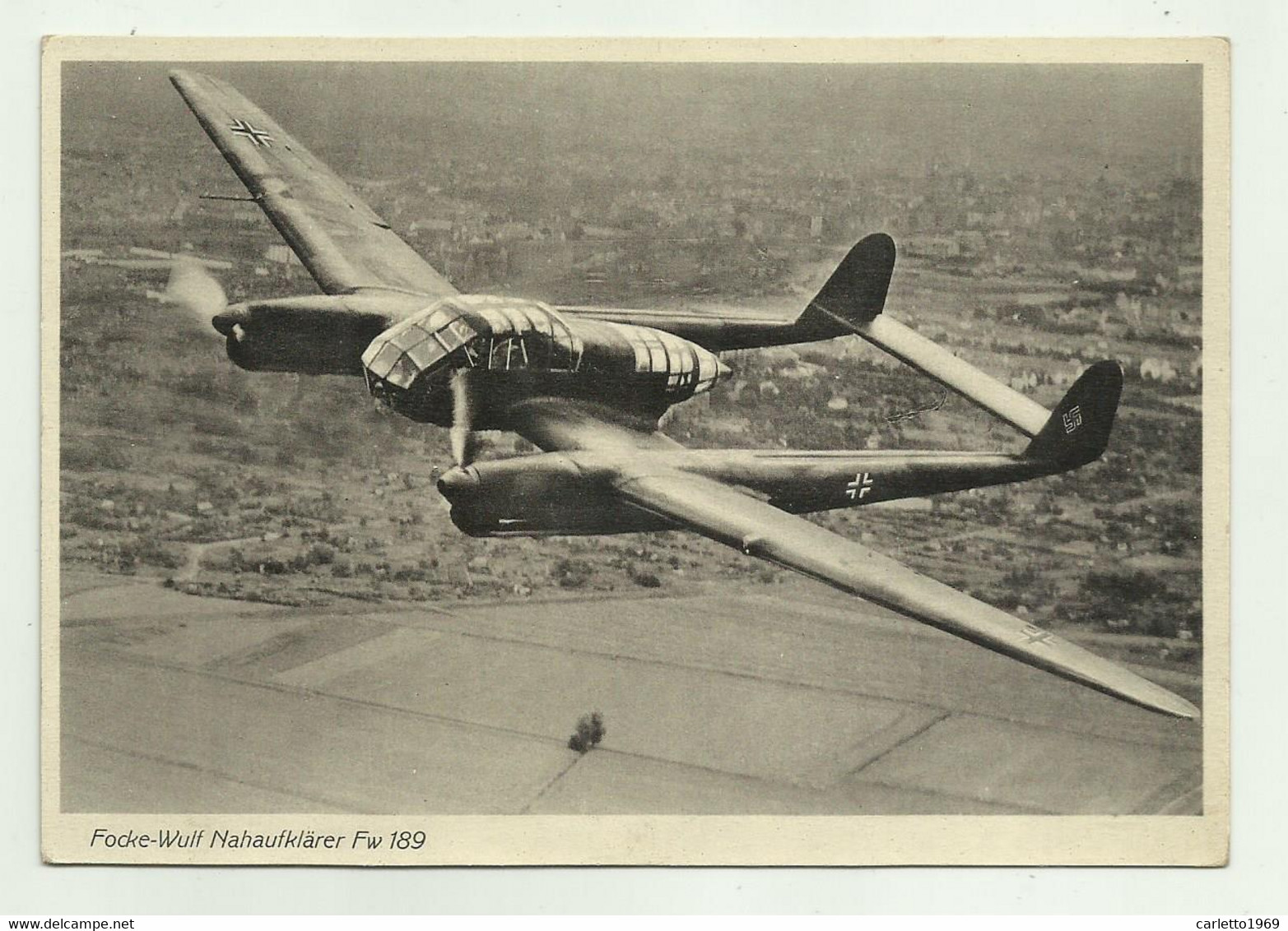 FOCKE-WULF NAHAUFKLARER Fw 189  - NV FG - 1939-1945: II Guerra