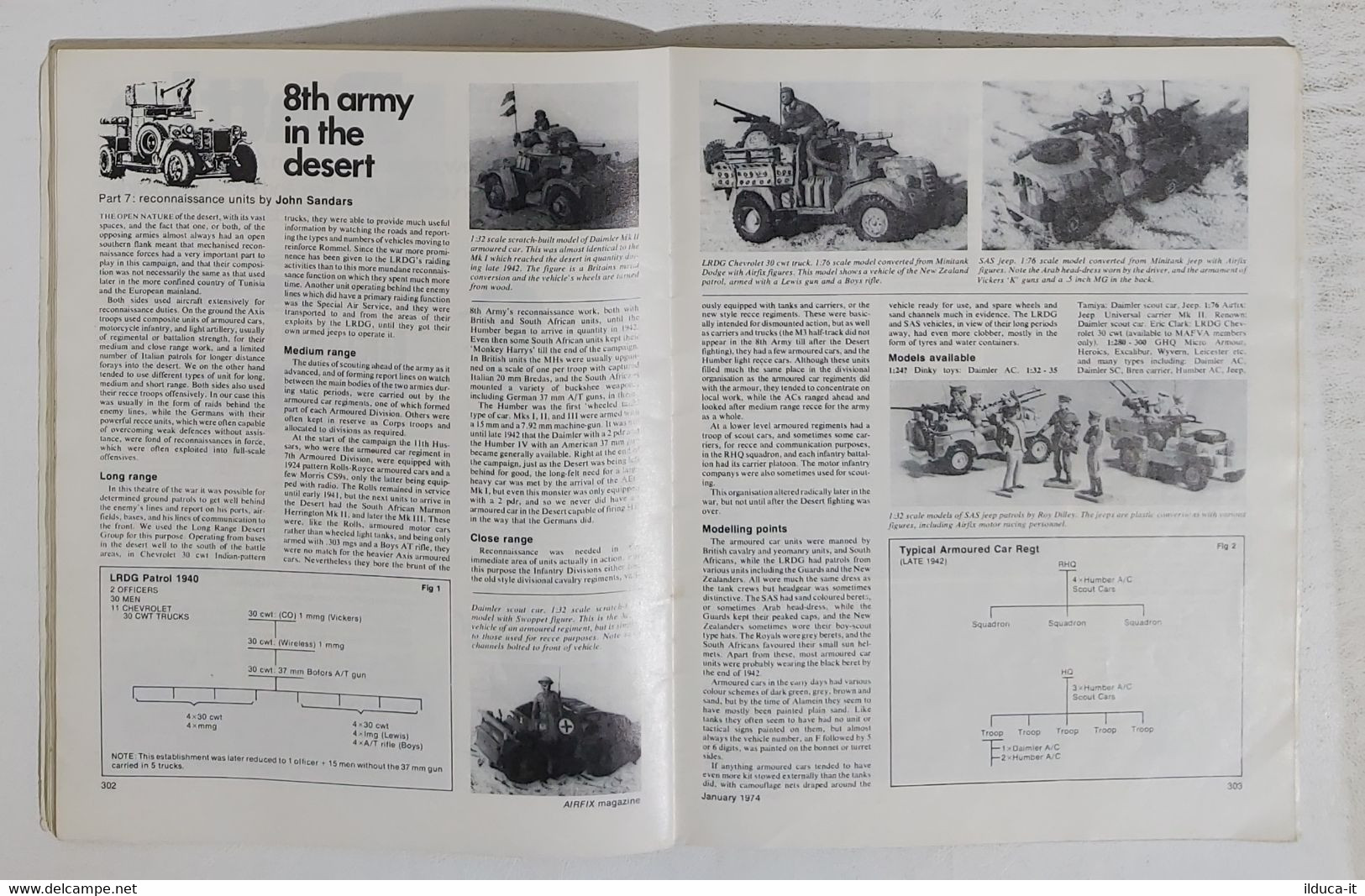 43056 Rivista Modellismo Airfix Magazine 01/1974 - P38 Lightning - Matilda Baron - Loisirs Créatifs