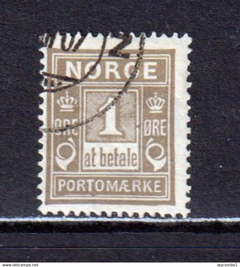 NORWAY - 1889-1915 Postage Due 1o Used As Scan - Used Stamps