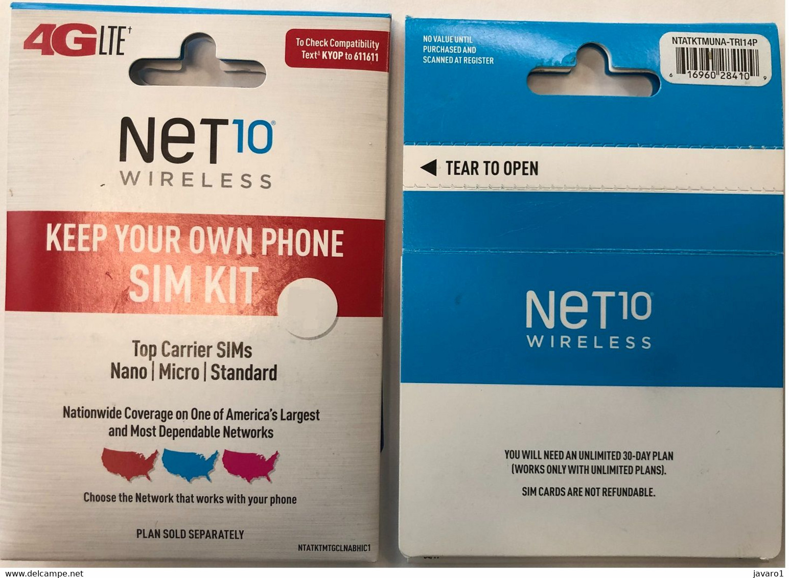 USA : SIM KIT With  3 GSM Chip Cards :   AT&T + VERIZON + T_MOBILE  Blue Circles   (similar As Pictured) - [2] Chip Cards