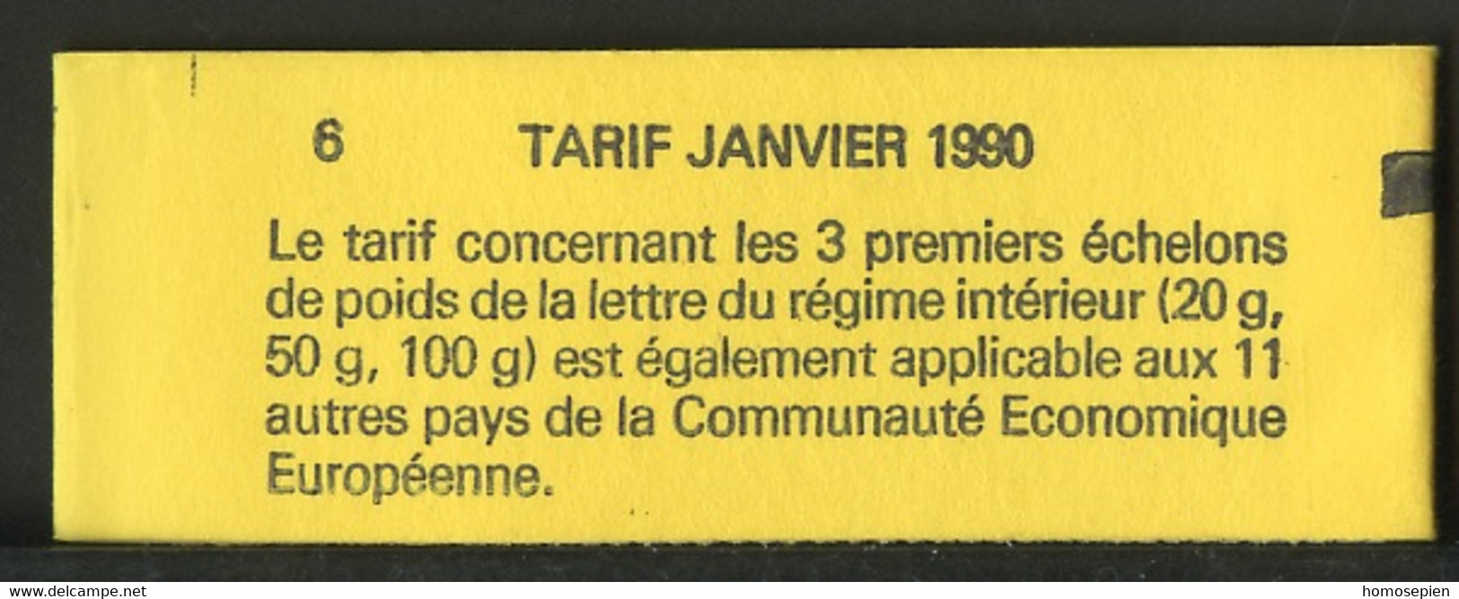 France - Frankreich Carnet 1990 Y&T N°CUC2614-C1A - Michel N°MH2751A*10 *** - 2,30f Marianne De Briat "la Réservation" - Modern : 1959-…
