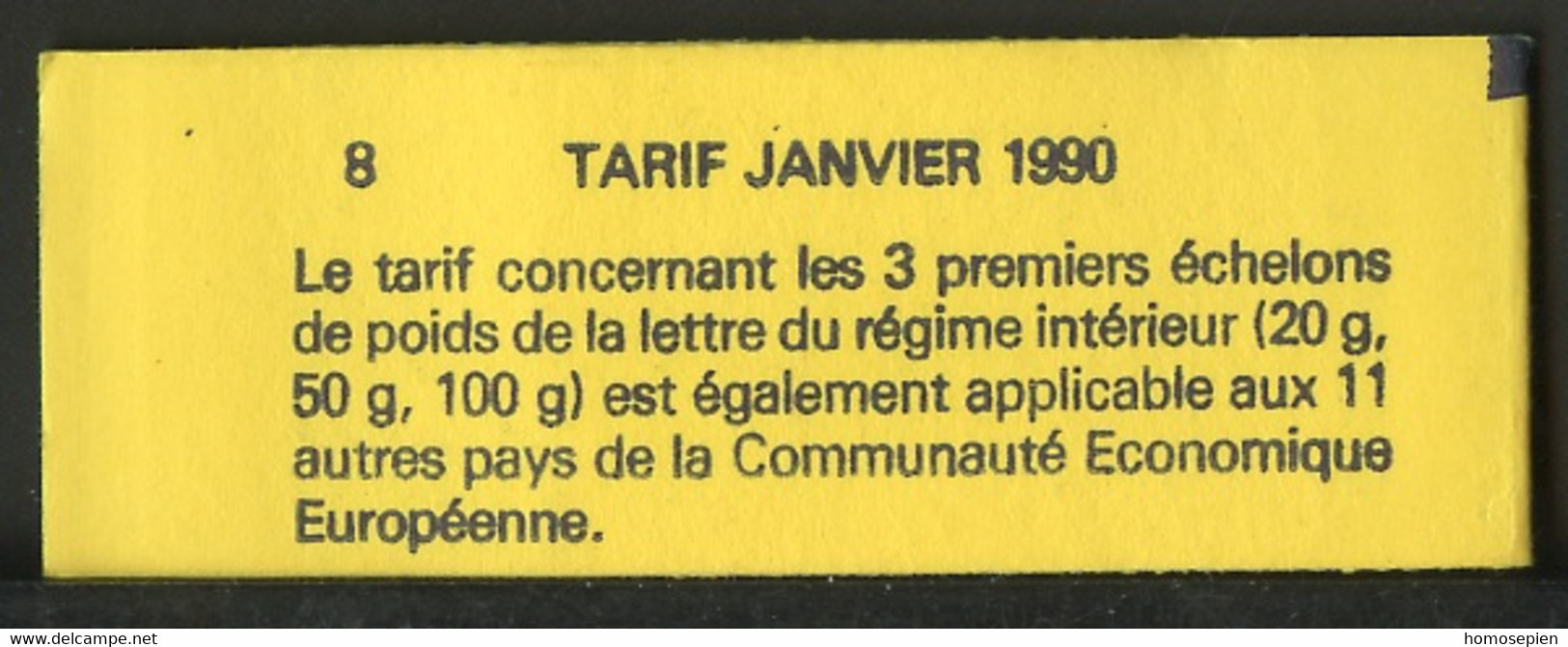 France - Frankreich Carnet 1990 Y&T N°CUC2614-C2 - Michel N°MH2751A*10 *** - 2,30f Marianne De Briat "la Réservation" - Modern : 1959-…