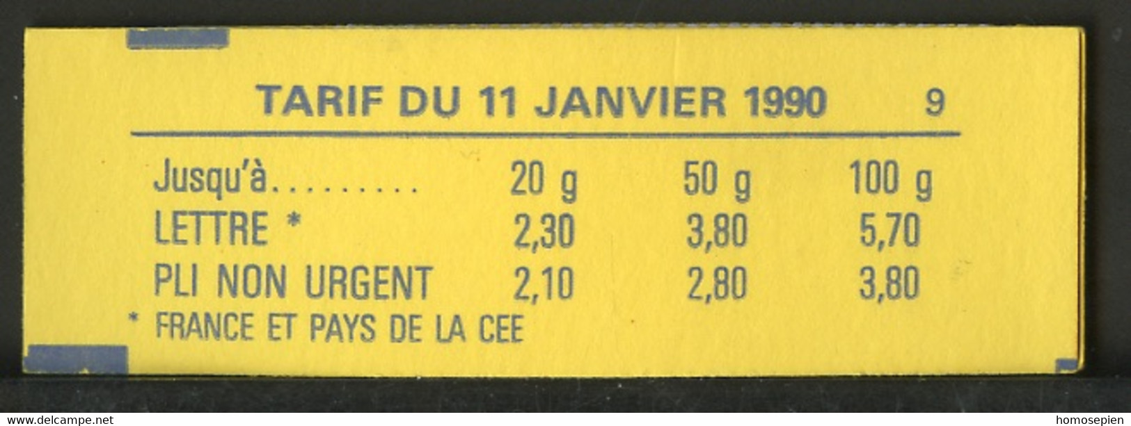 France - Frankreich Carnet 1990 Y&T N°CUC2614-C7 - Michel N°MH2751A*10 *** - 2,30f Marianne De Briat "jeux Olympiques" - Modern : 1959-…
