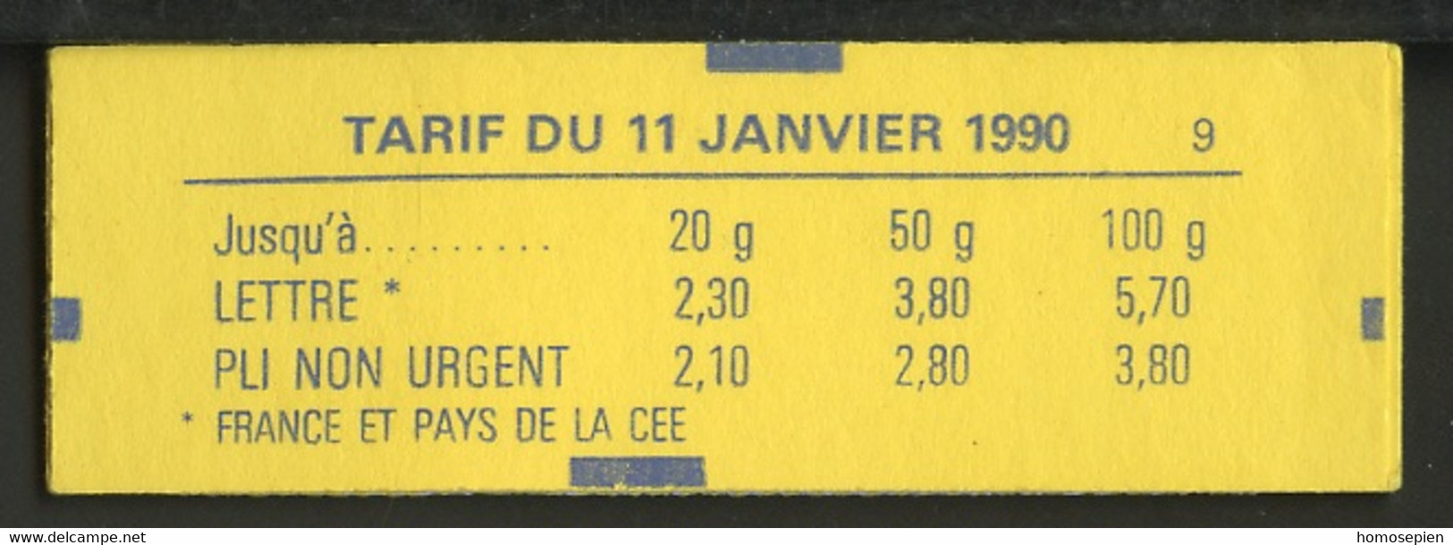 France - Frankreich Carnet 1990 Y&T N°CUC2614-C8 - Michel N°MH2751A*10 *** - 2,30f Marianne De Briat "jeux Olympiques" - Modernes : 1959-...