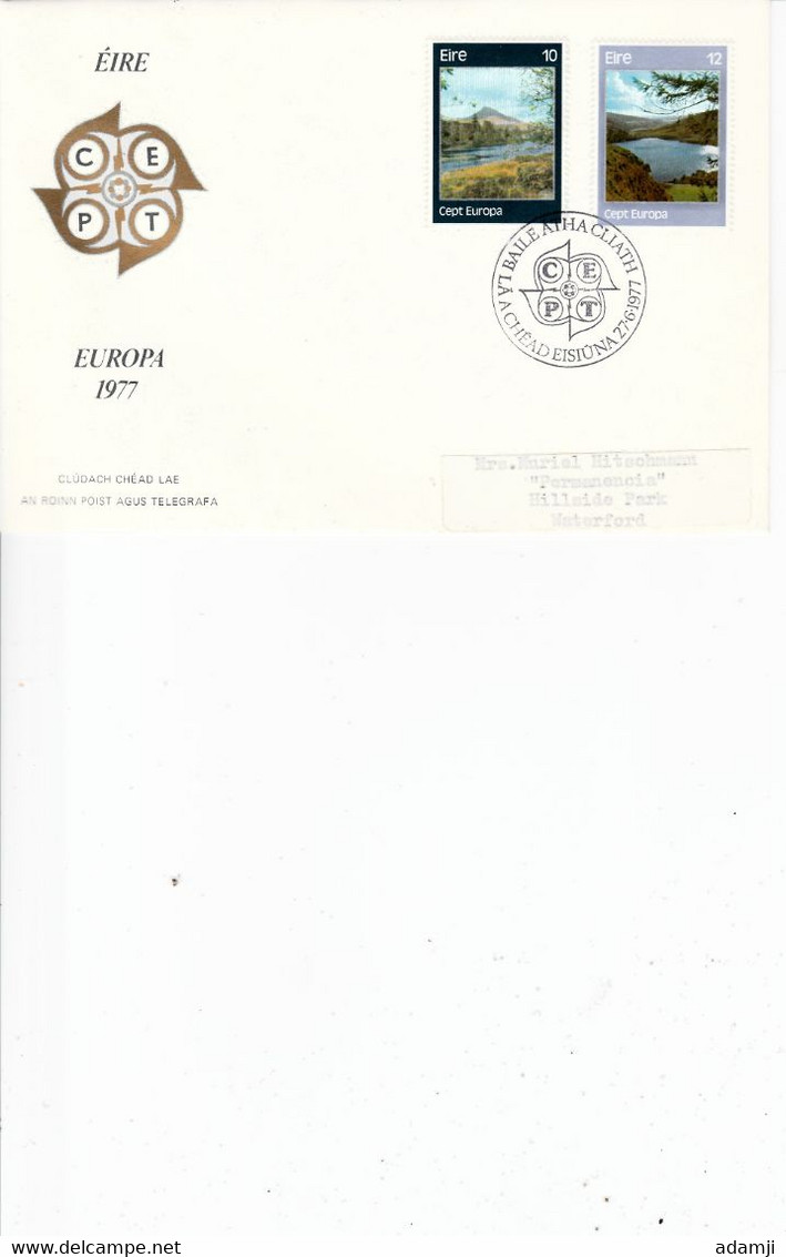 IRELAND 1977 EUROPA SET FDC. - Covers & Documents