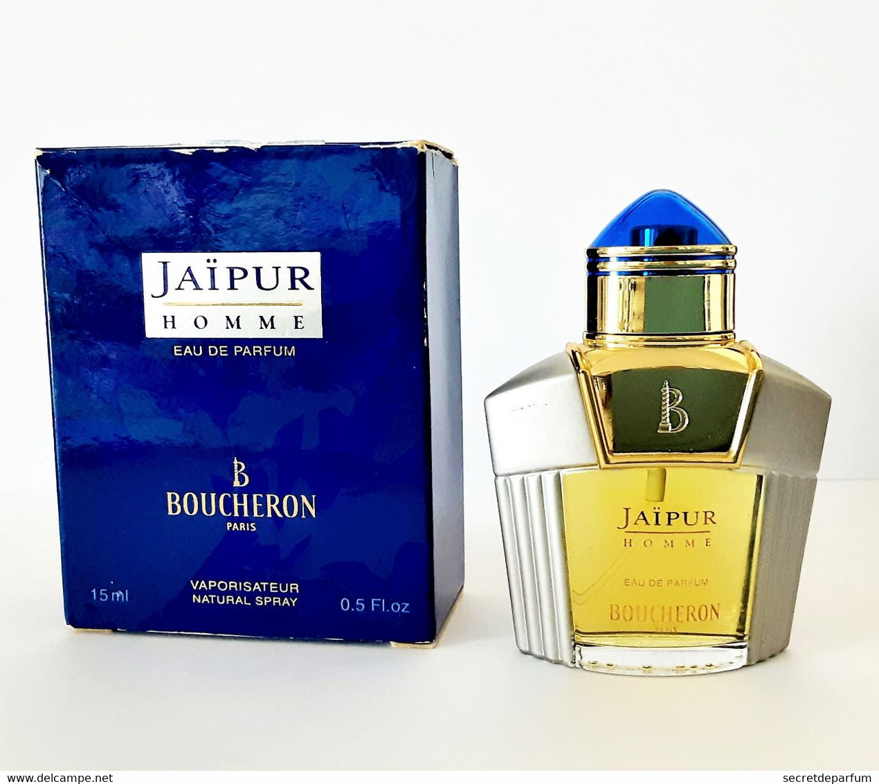 Miniatures De Parfum JAÏPUR HOMME De  BOUCHERON  EDP 15 Ml SPRAY  + Boite - Miniaturen Flesjes Heer (met Doos)