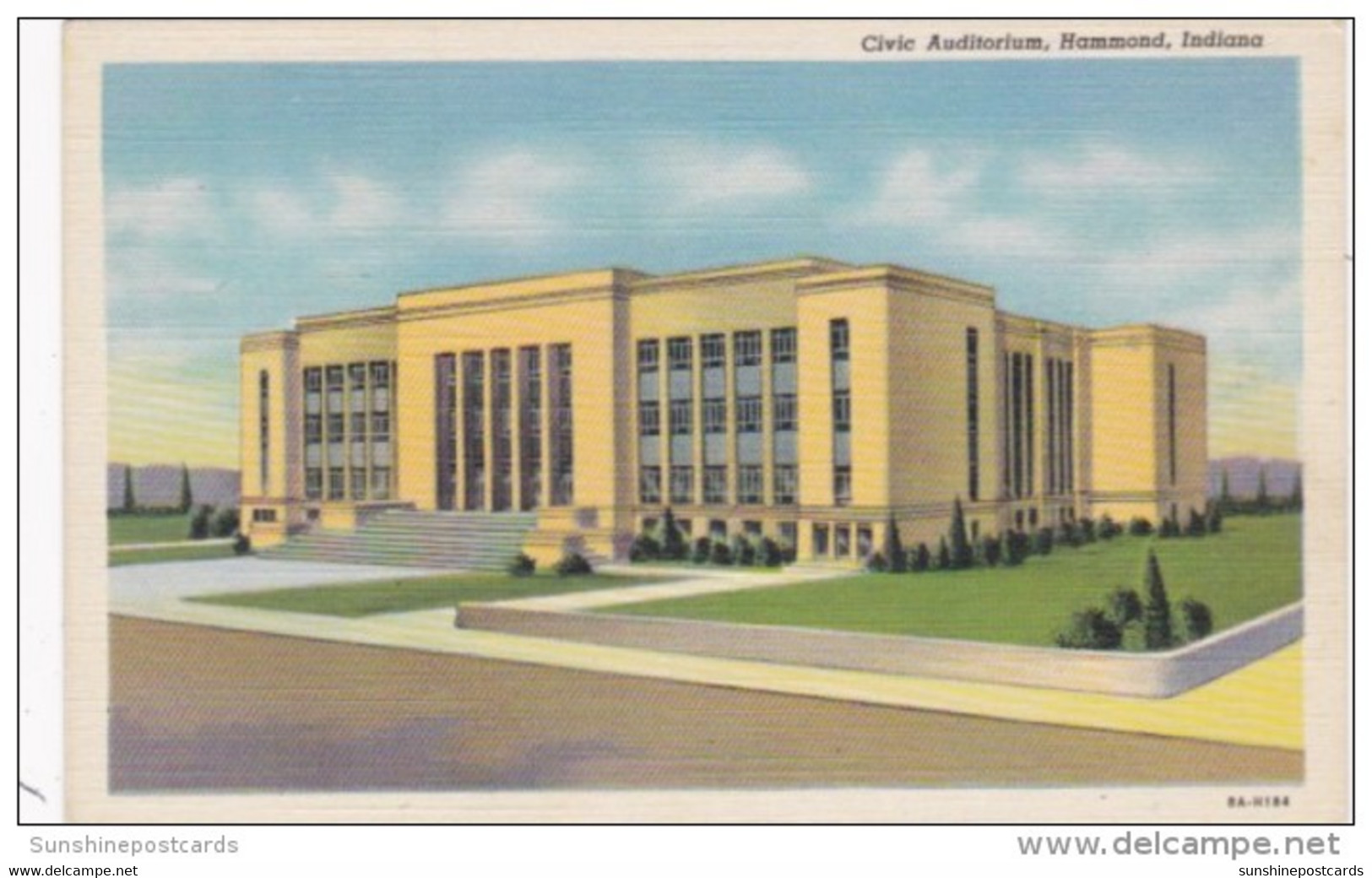 Indiana Hammond The Civic Auditorium Curteich - Hammond