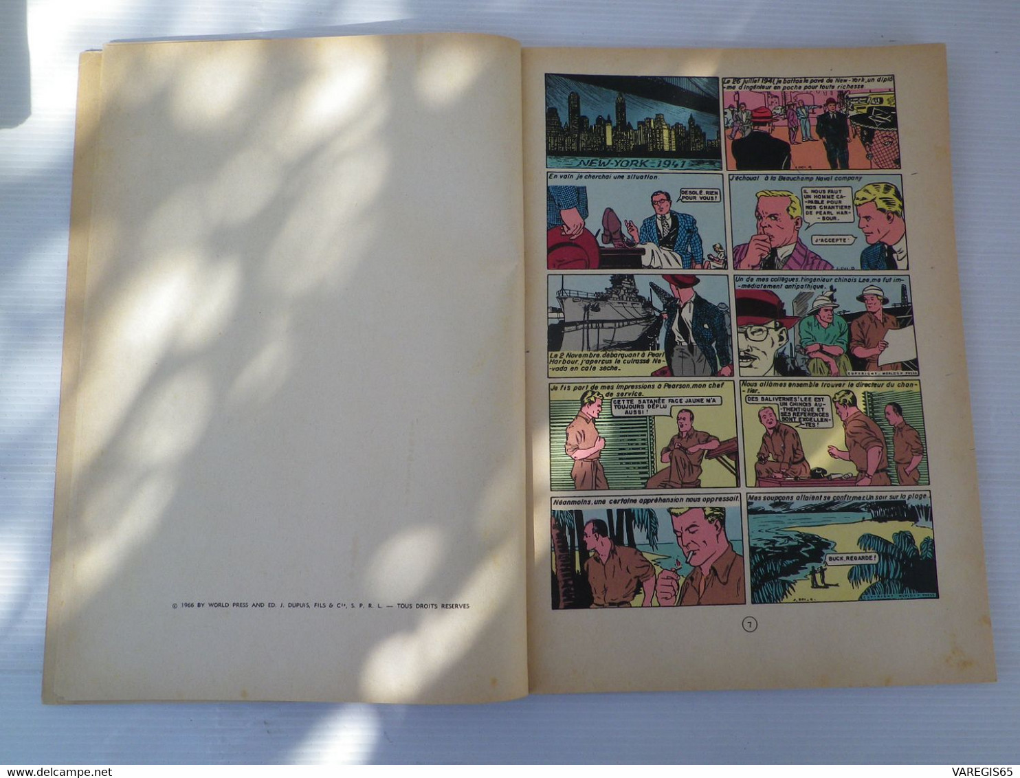 LES JAPS ATTAQUENT - AVENTURES DE BUCK DANNY - CHARLIER / HUBINON - DUPUIS 1966 - 7 PAGES DE SUPPLEMENTS ET PUB SPIROU