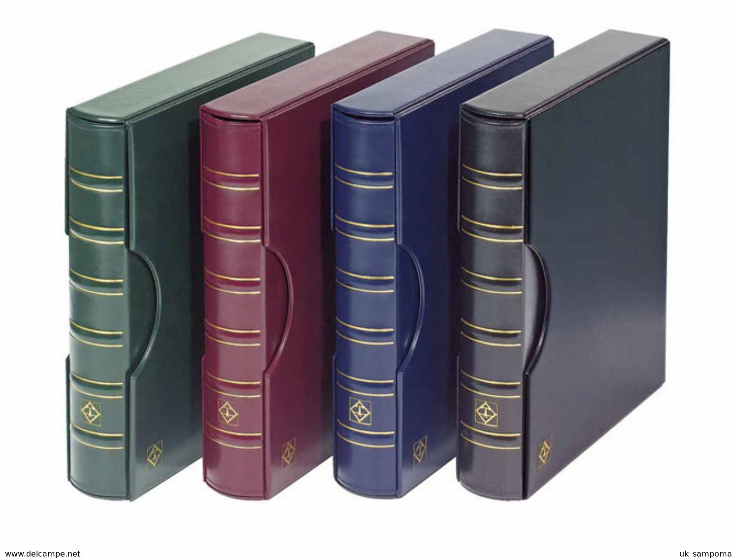 Ringbinder GRANDE, Classic Design Incl. Slipcase, Blue - Formato Grande, Fondo Negro