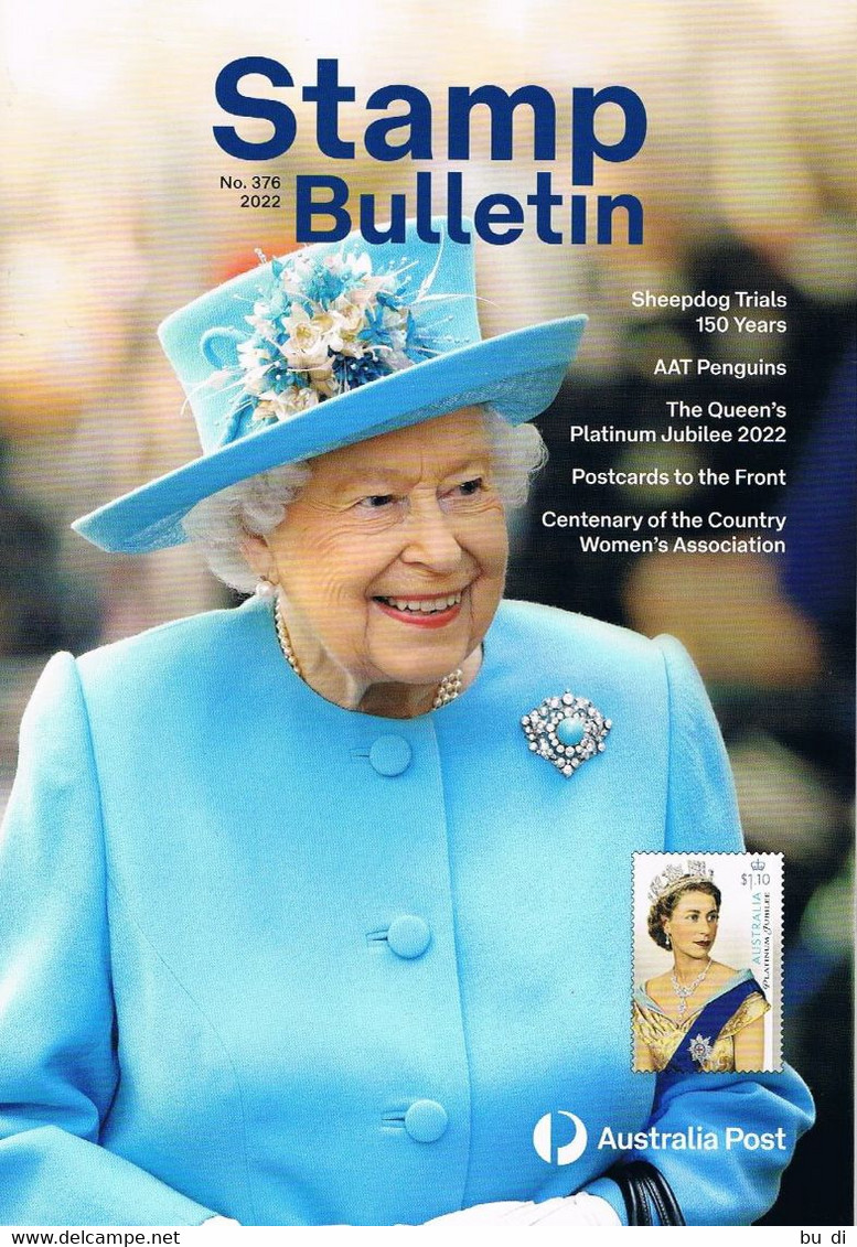 Australien - Australia - Stamps Bulletin - März / April 2022 - Englisch, Queen Elizabeth - Englisch (ab 1941)