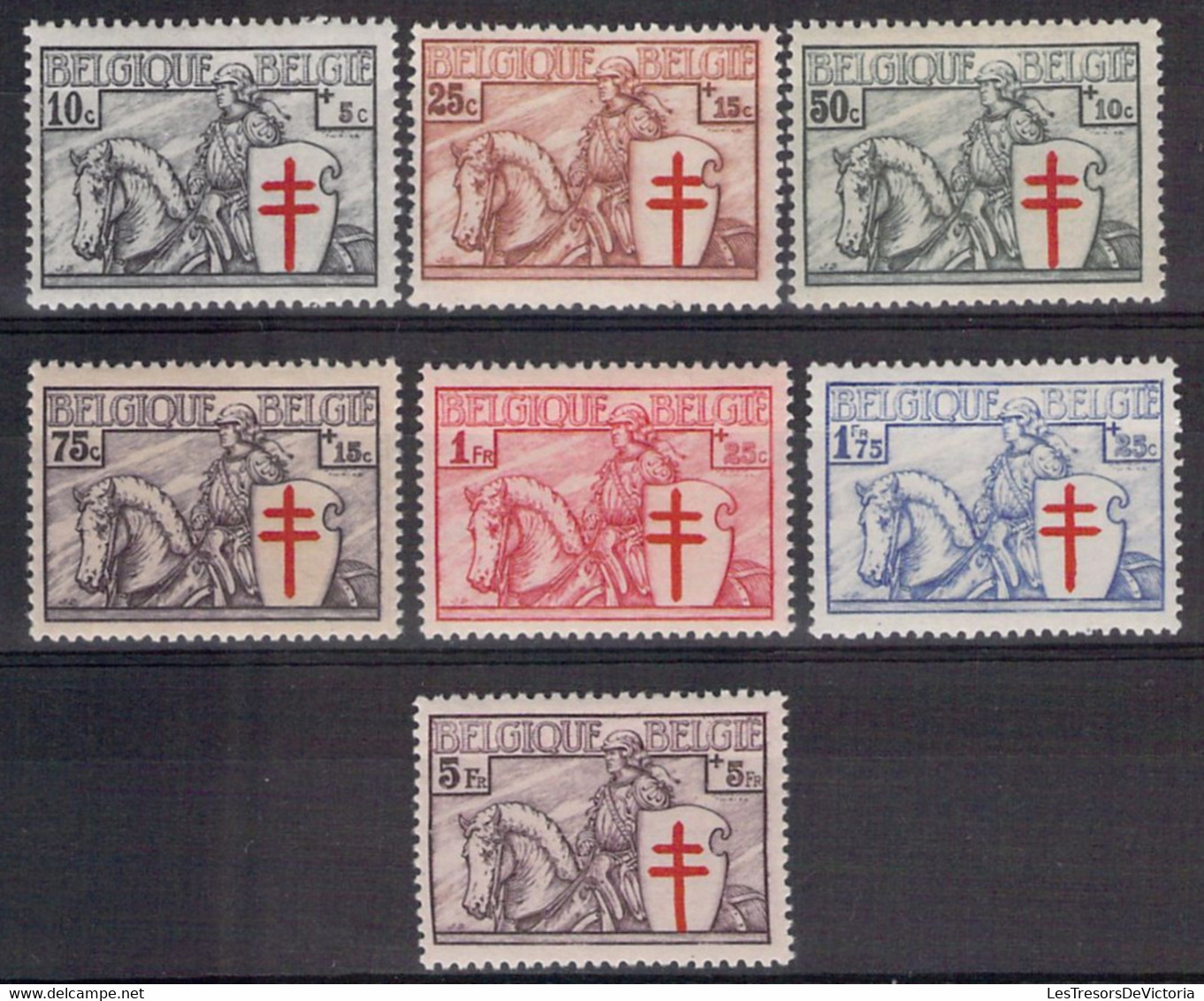 COB 394/400 MNH** - Antituberculeux Série Dite " Chevalier " - 1934 - BIEN CENTRES - 1929-1937 Heraldic Lion