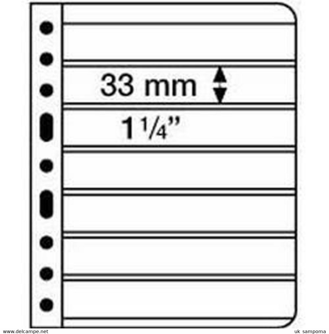 Plastic Pockets VARIO, 7-way Division, Black Film - Sobres Transparentes