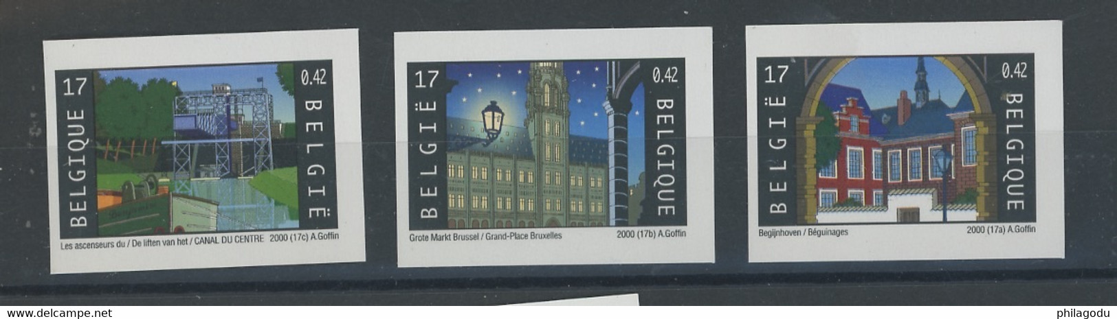 2923-25.  Tourisme. 2000  Tirage 1000 Ex Seulement **  Nr 810. On Reverse. - 2001-…